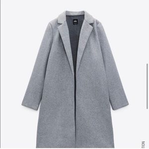 Zara grey coat size small